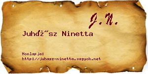 Juhász Ninetta névjegykártya